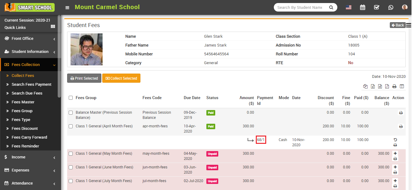 Search fees payment image