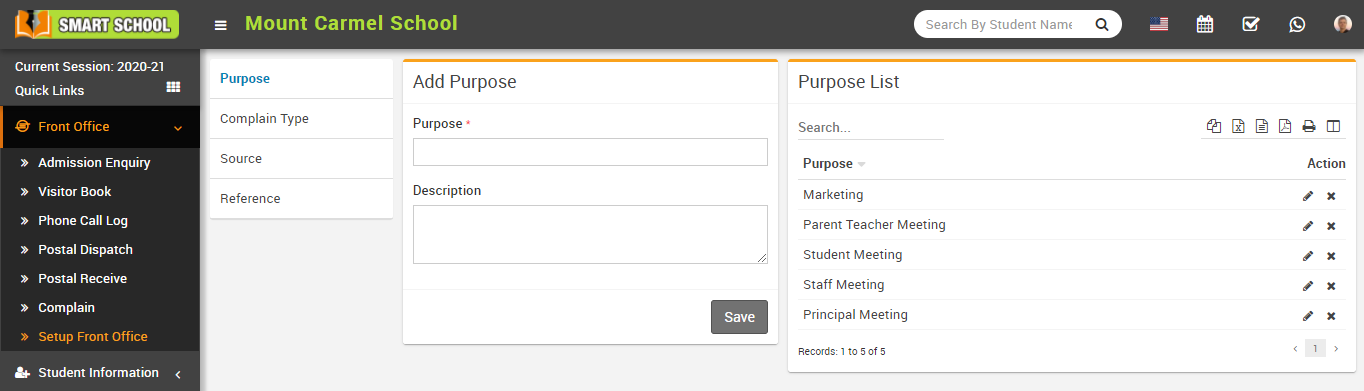 setup front office image