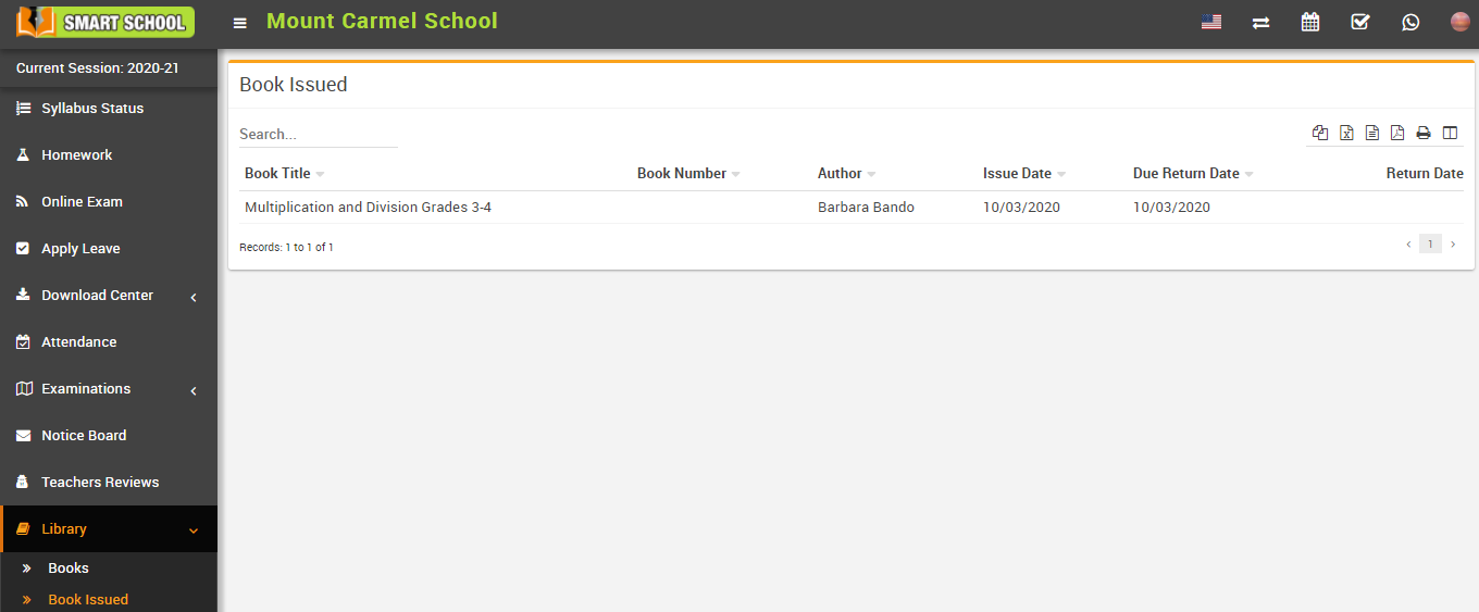 View book issued image