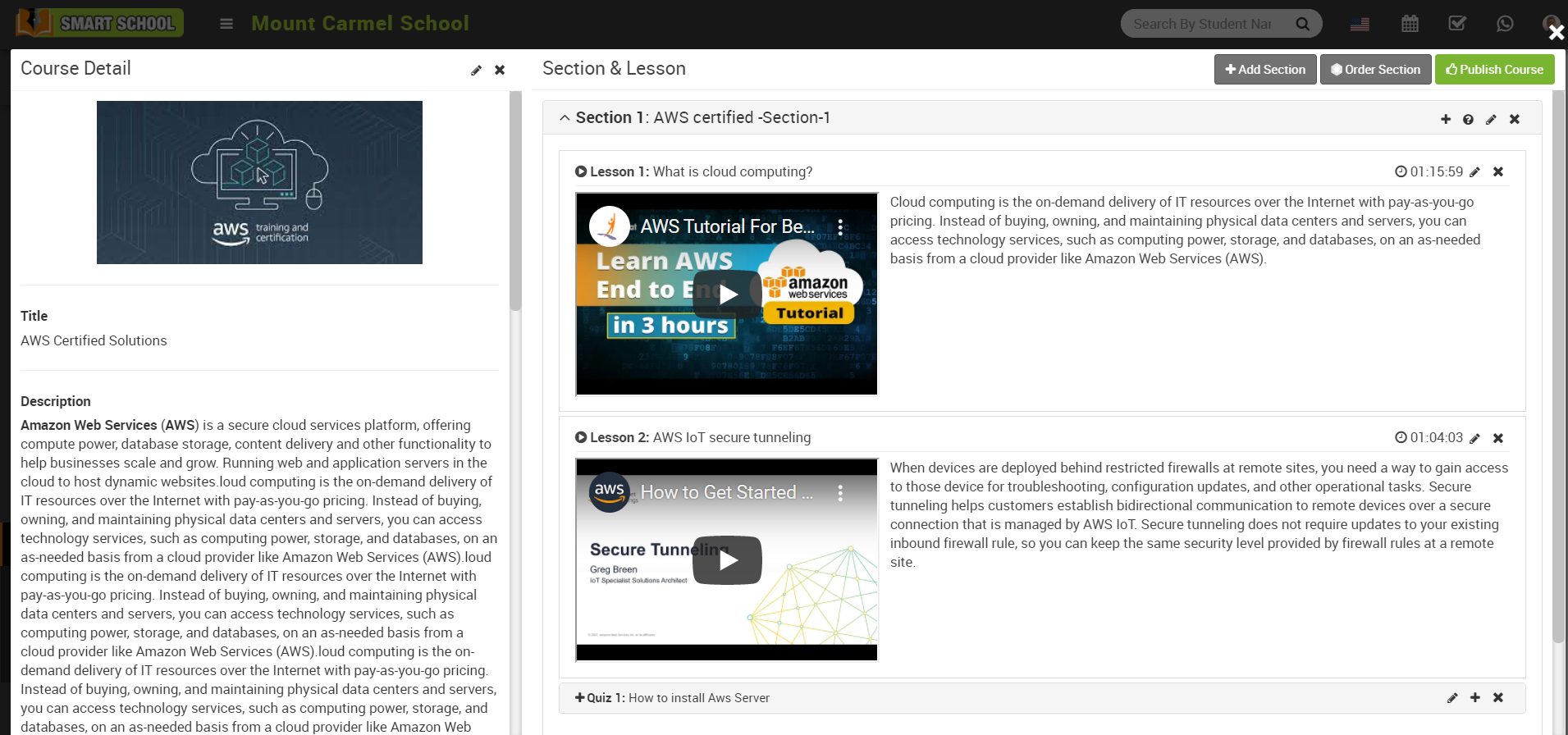  publish course image