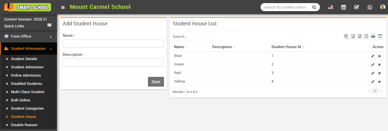 Add student house image