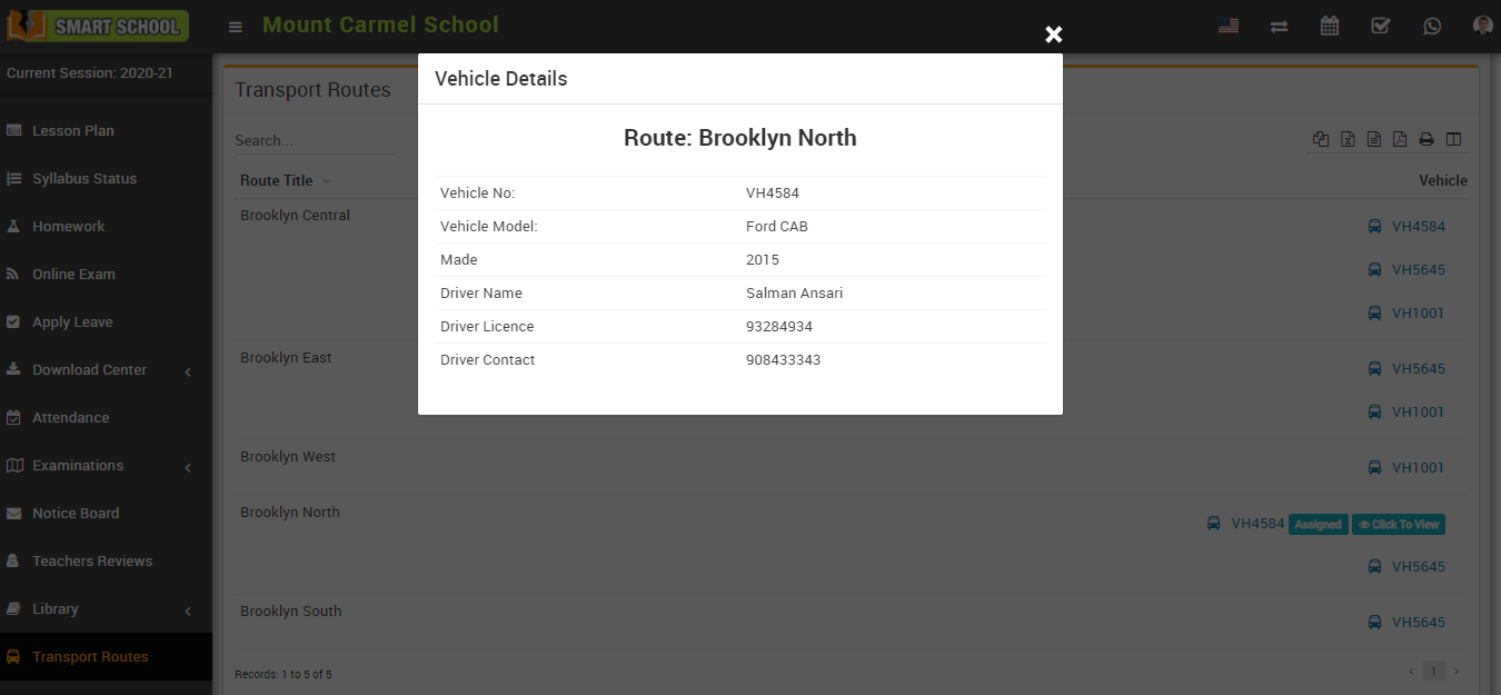 Vehicle details image
